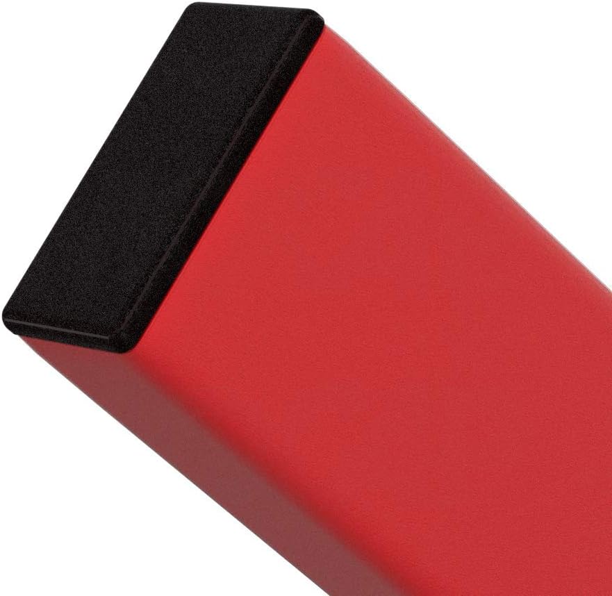 Plugs for Rectangular Tubes - Rectangular Tubing Plug - for 30 x 100mm Tubes - Tube Wall: 1.5-2mm - Flat - Black LDPE MOCAP RC10030MBBK1 (qty4)