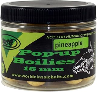 WCB Carp Baits Pop Up Boilies 16 mm 6oz jar (Approx 40 pcs) - Carp Bait - Ideal for Carp Fishing