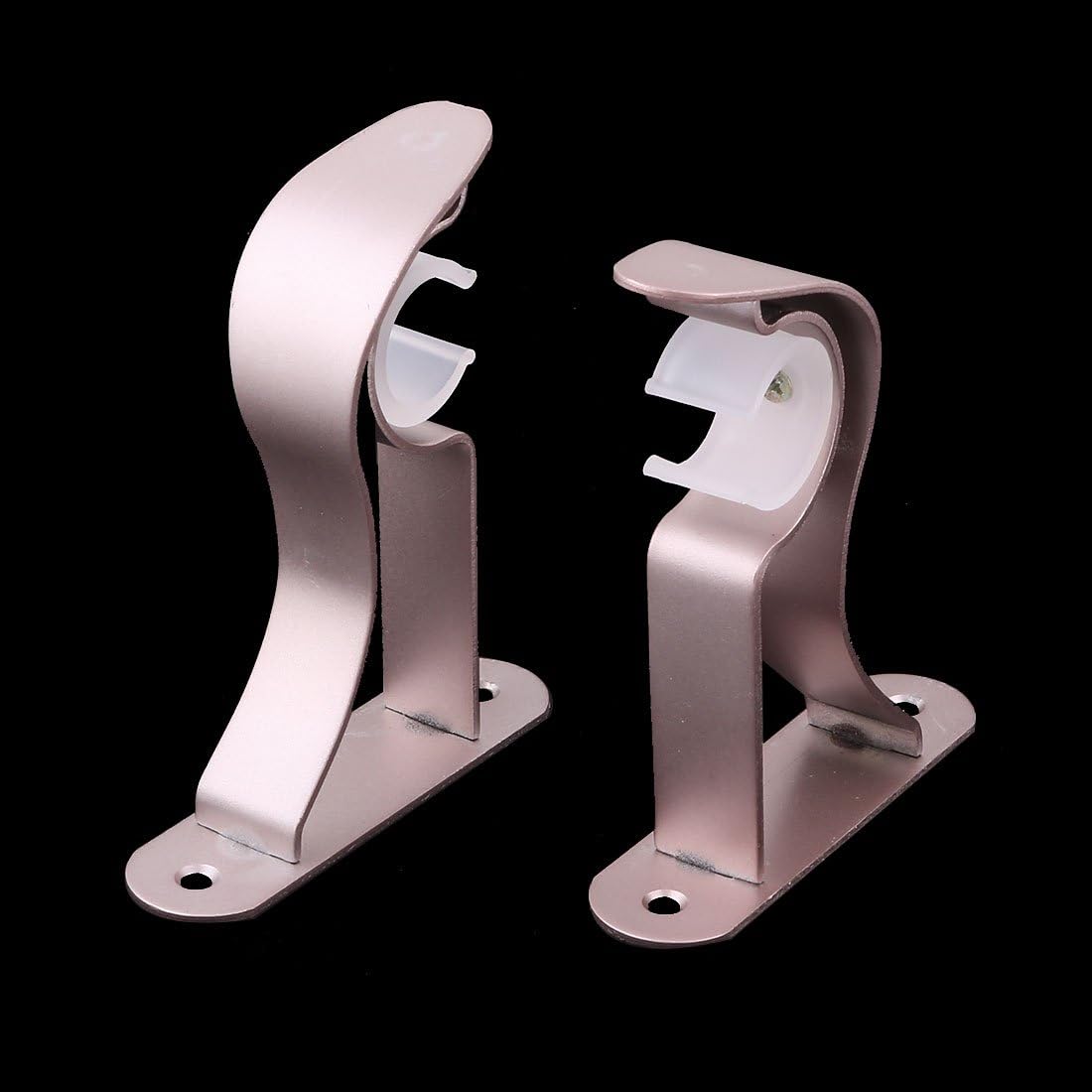 Metal Restaurant Wall Mounted Single Groove Drapery Curtain Rod Bracket 10 Pcs Light Purple (id: 2dd 896 6ca 56d 5b2