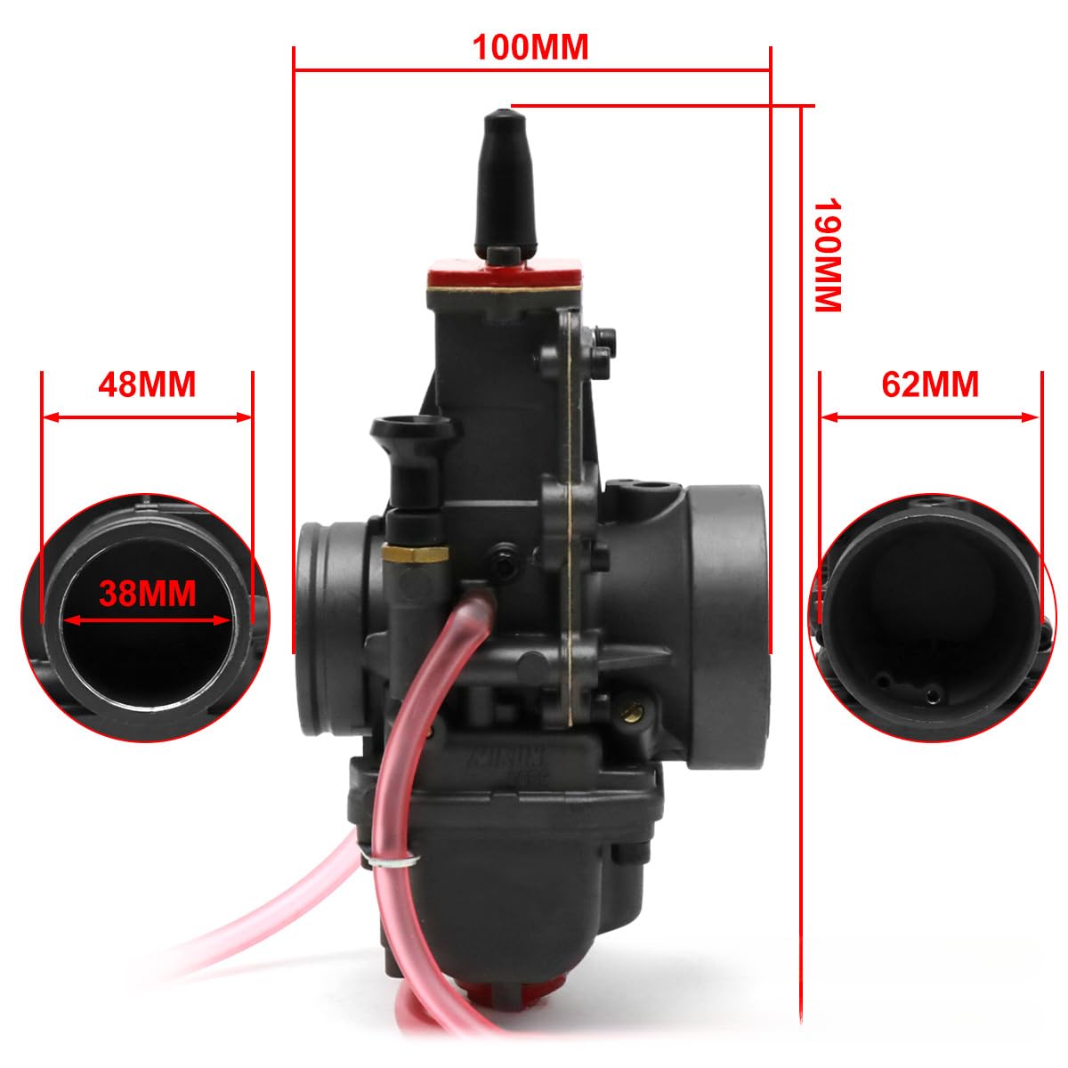Amazon | MIIKKUUNNI TM38 TMX38 Carb Performance 2ストローク 