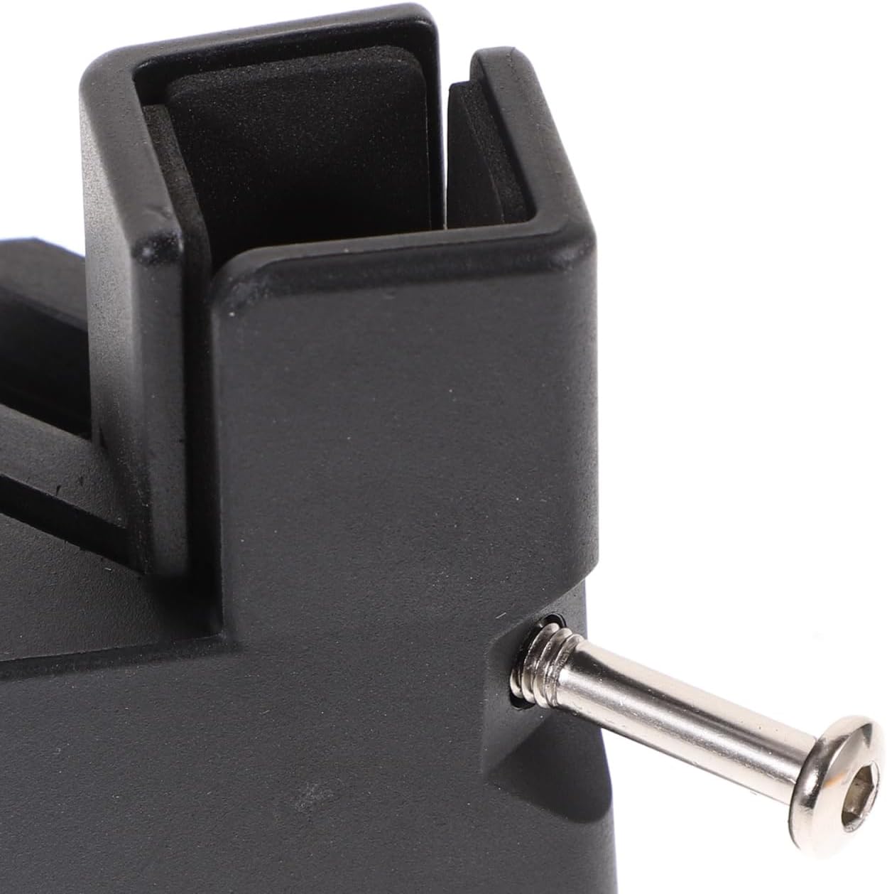 Amosfun 6 Pcs Adjustable Bed Risers Furniture Desk Riser Blocks Heavy Duty Table Leg Black ABS Steel Velour 0.4-1.46 Inch Width Home Use