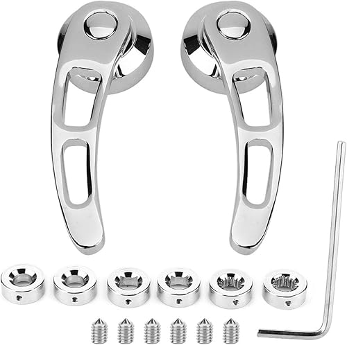 Miniatura 2 de Fydun Manija de puerta de automóvil, 2 piezas de 4 14 pulgadas para automóvil vintage, juego de manijas de puerta para Chevrolet mayores