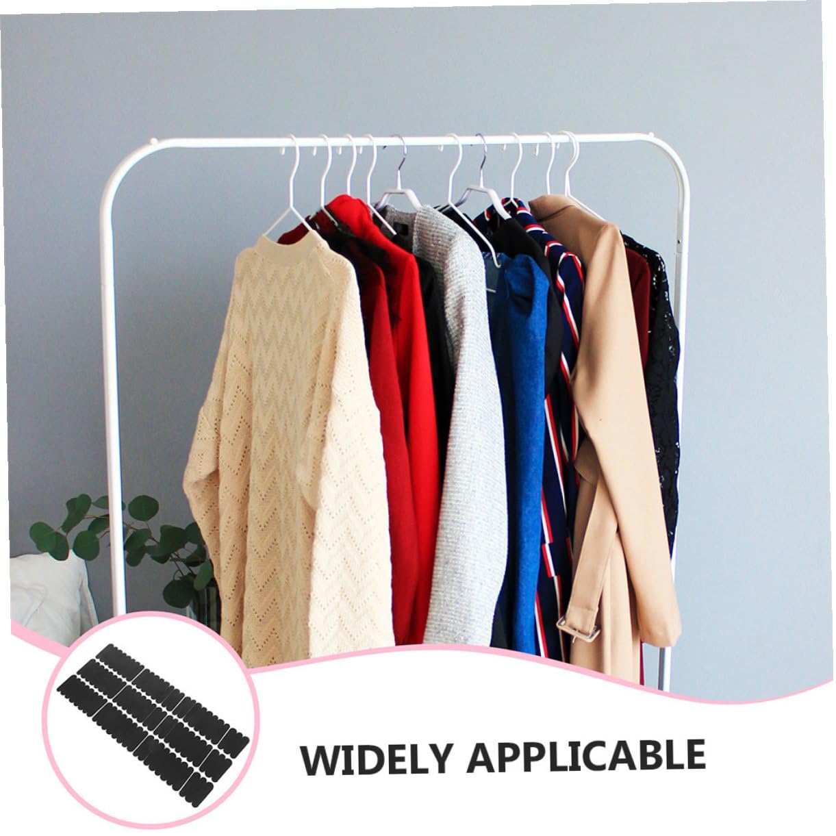 200 empuñaduras de silicona antideslizantes para madera y plástico, almohadillas de goma adhesivas resistentes con puntos para preservar la ropa y soluciones seguras para colgar