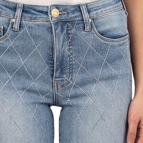 KUT from the Kloth Women's Reese High-Rise Fab Ab Ankle Straight Regular Hem in Gifted3