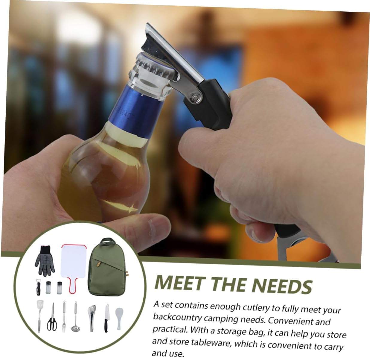 Portable Camping Cookware and Tableware Set Storage Bag for Outdoor Activities