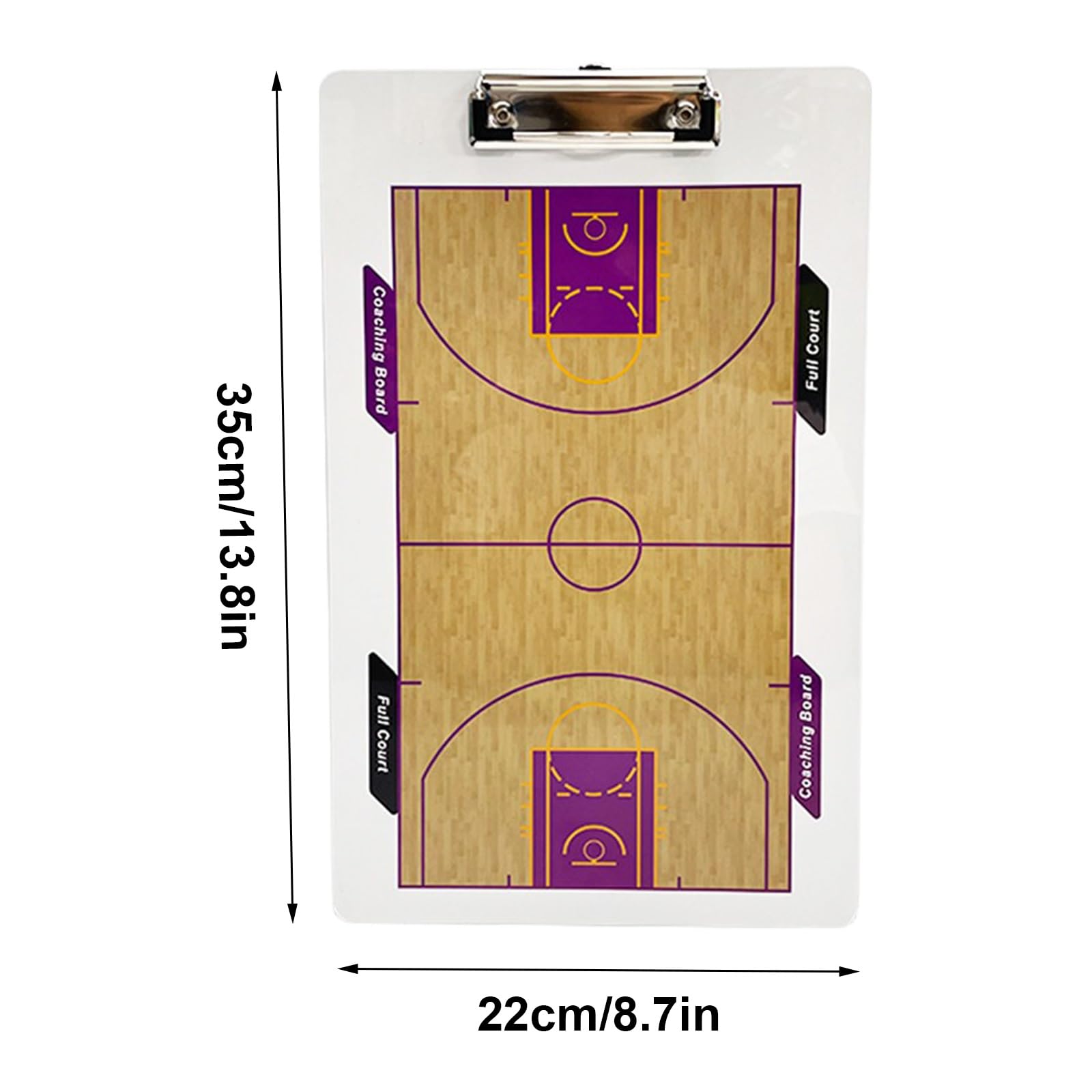 Basketball Dry Erase Coaches Klemmbrett, Doppelseitiges Löschbares Magnetisches Whiteboard, Glatte Schreiboberfläche, Inklusive Magnetischer Schachfiguren Einem Markierungsstift