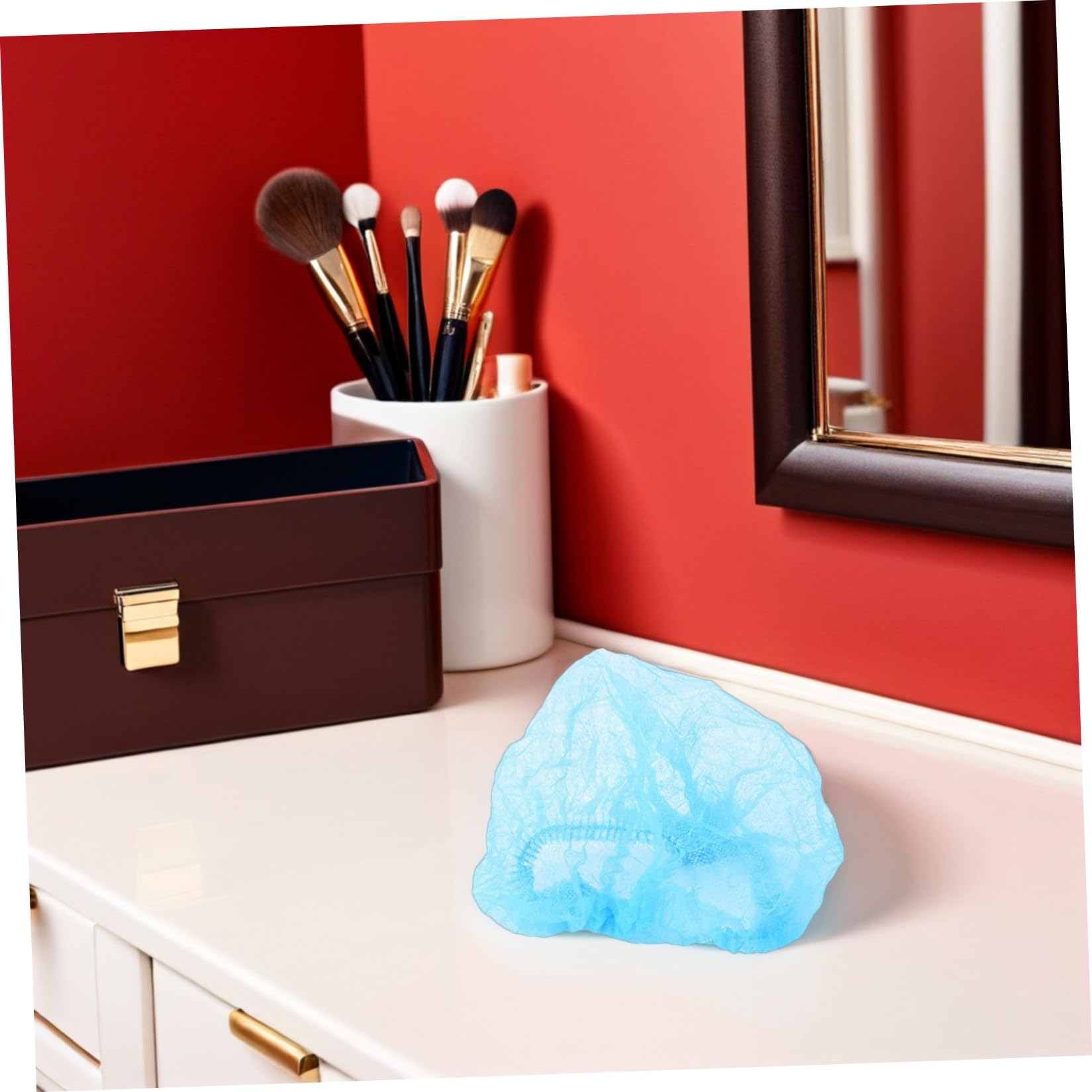 20 pezzi Cuffie usa e getta Non Tessute Traspiranti per Pulizia e Trucco Cappelli Protettivi Leggeri e Elastici per Laboratori e Servizio Alimentare