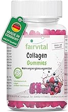 Fairvital | Collagen Gummies - 60 Pieces - 1000mg Per Day - with Sodium and Iron - High Dose - 100% Vegan + Sugar Free - Quality Controlled - Made in Germany