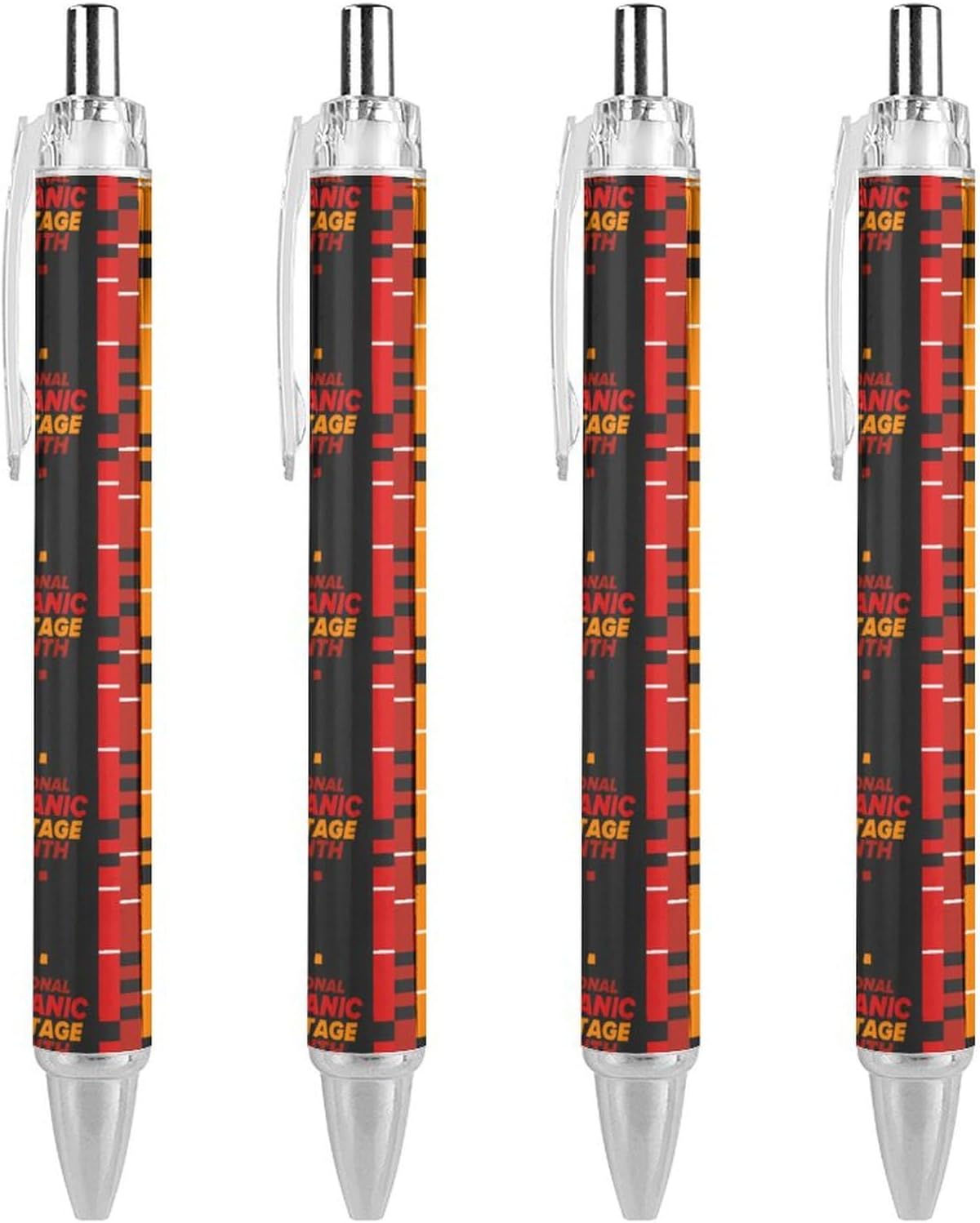 National Hispanic Heritage Month Ballpoint Pens Supplies Retractable Writing Black Ink Pen Gifts Accessories for Office Work School Doctor Nurse Teacher Students