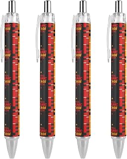 National Hispanic Heritage Month3 Ballpoint Pens Supplies Retractable Writing Black Ink Pen Gifts Accessories for Office Work School Doctor Nurse Teacher Students
