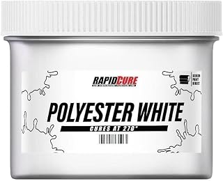 Rapid Cure® Screen Printing Ink Polyester White (Gallon - 128oz.) - Plastisol Ink for Screen Printing, Fast Curing Fabric Paint - Screen Print Direct®, USA Made