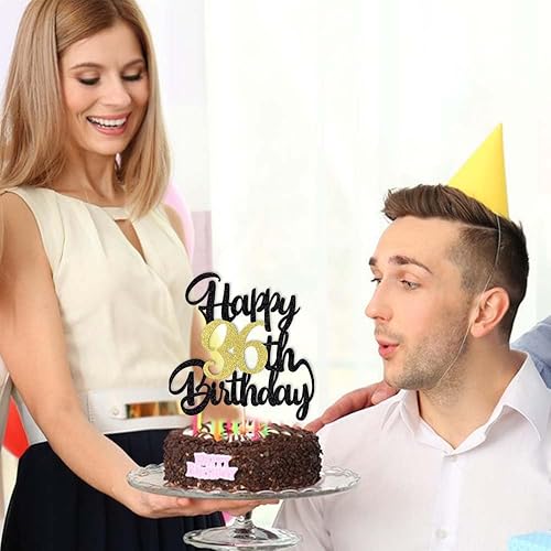 Miniatura 9 de Decoración de pastel de feliz cumpleaños número 36, decoración de fiesta de cumpleaños 36, complemento de regalo (36)