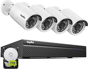 KIT VIDEOSORVEGLIANZA HIKVISION IP POE NVR 8 CANALI 8 TELECAMERE BULLET 2MP HDD 1TB