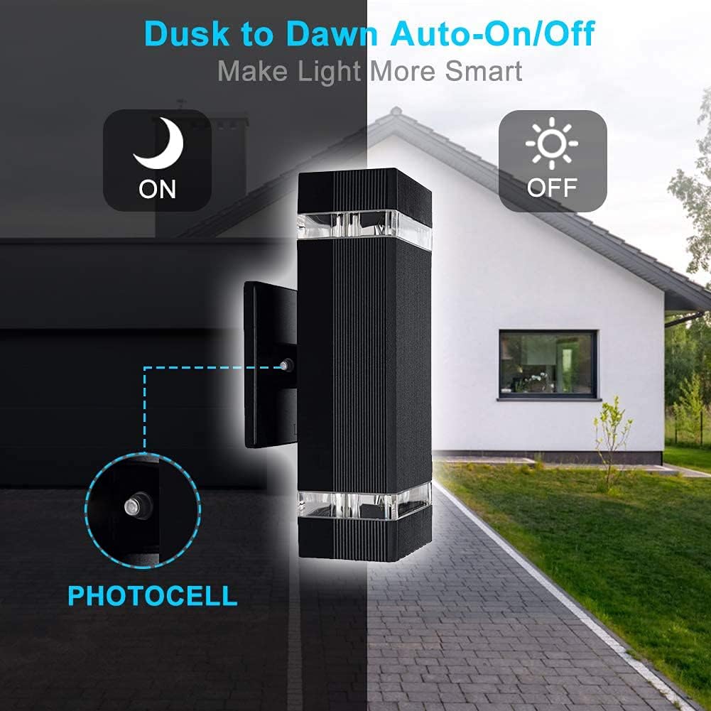 🔥 Hоt Dеаlѕ Outdoor Wall Lights, Dusk to Dawn Outdoor Lighting Fixtures Wall Mount - ETL Listed,Aluminum Waterproof Front Door Lights 5000k - Up Down Light Fixture for Porch, Backyard and Patio (Square 2 Pack) Flаѕh Sаlе Outdoor Wall Lights, Dusk to Dawn Outdoor Lighting Fixtures Wall Mount - ETL Listed,Aluminum Waterproof Front Door Lights 5000k - Up Down Light Fixture for Porch, Backyard and Patio (Square 2 Pack)