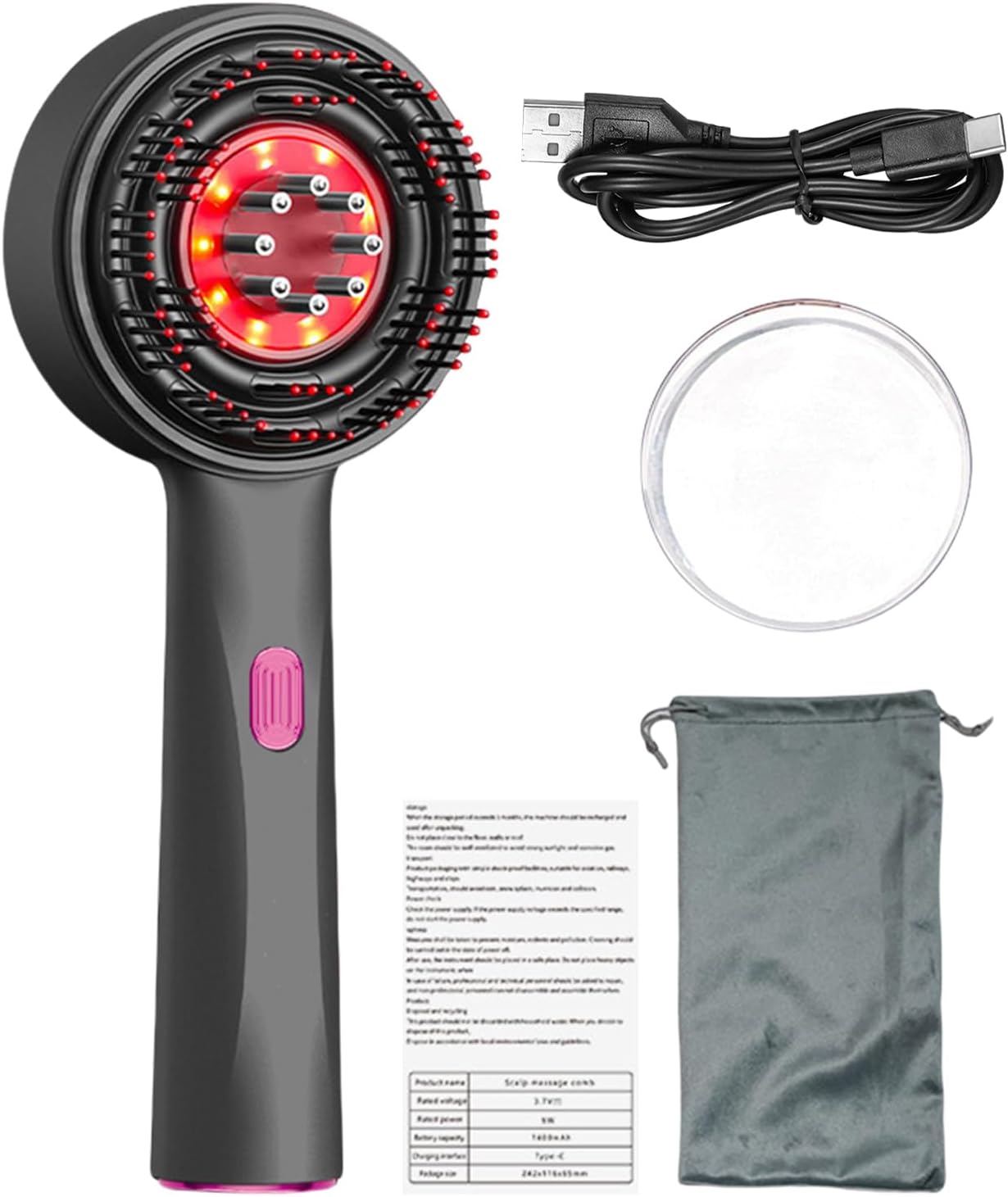 2 in 1 Hair Oil Applicator - Spreaders, Single Pack Scalp Kneaders for