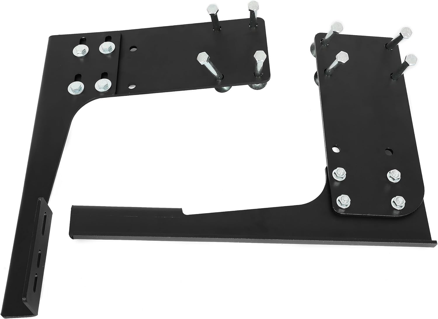 KUAFU Rear Step Bracket Compatible with 2007+ Mercedes-Benz Sprinter 1500 2500 Rear Running Board Bumper Guard Bracket Kit