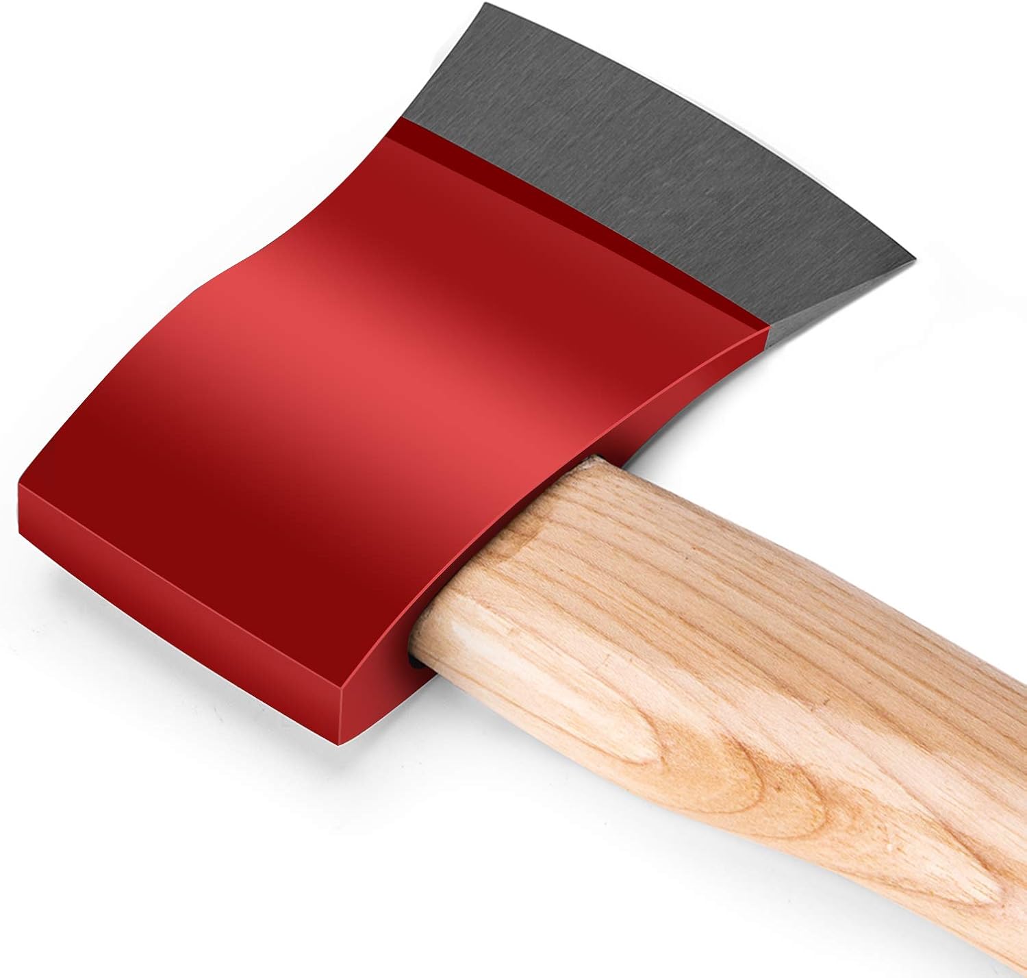 Eletorot Camping Hatchet, 14.5" Wood Chopping Axe Splitting Small Camping Axe Wooden Handle Camping Hand Tools, Gifts for Dad, Men, Husband (Red)