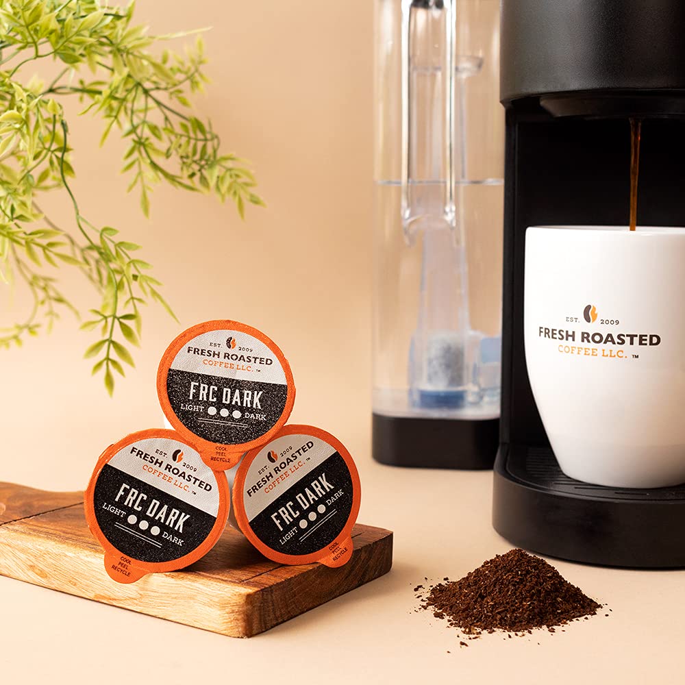 Fresh Roasted Coffee, Dark Roast Blend Variety Pack, K-Cup Compatible, 96 Count