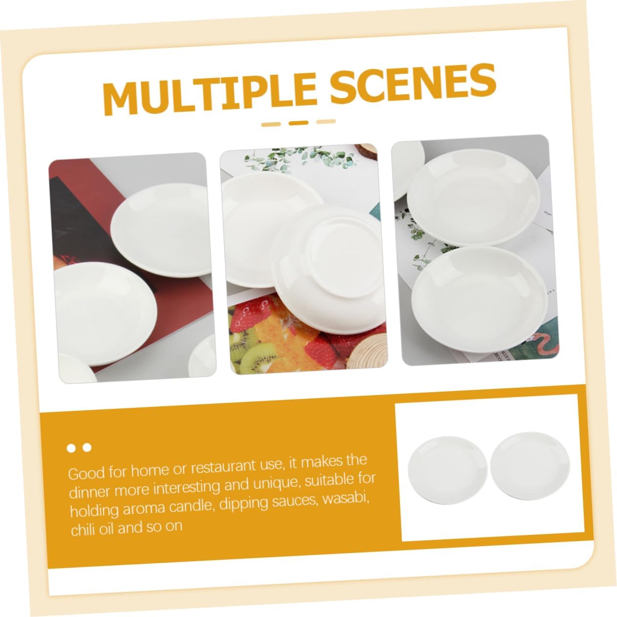 Ceramic Sauce Dishes Set 2pcs Dish Container Lid Warmer for Mustard Vinegar Oil Chili Sauce