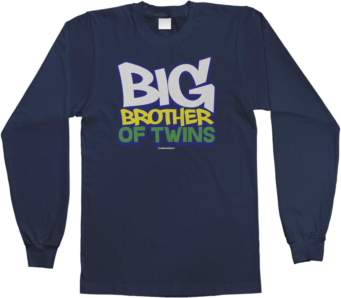 Threadrock Big Boys' Big Brother of Twins Youth Long Sleeve T-Shirt