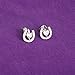 AKTAP Horseshoe Stud Earrings for Fashion Jewelry Crystal Cubic Zirconia Earrings