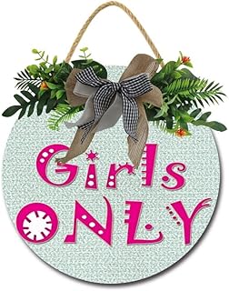 Girls Only Sign Model 97 Girls Only Door Hanging Sign Bedroom Nursery Wall Wooden Sign DÃ©cor Toilet Bathroom 11X11