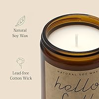 Vista 3 de Decoraciones de otoño para el hogar, velas de otoño, regalos para mujeres, velas perfumadas de cera de soja natural para la mañana de otoño