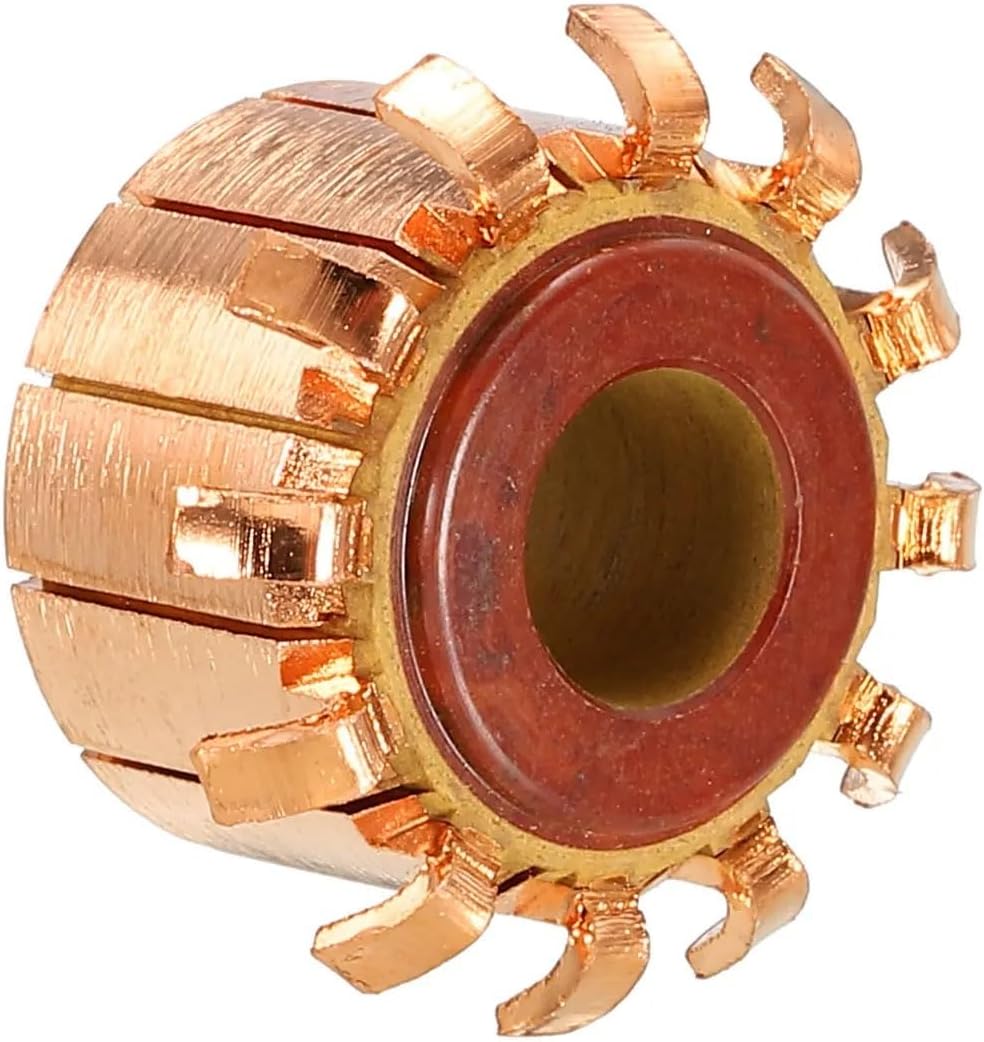 Electrical Motor Commutator 6x15x13 mm 7P / 8x18.8x13.5 mm 12P Copper Hook Type for Motor Spare Parts 1pc(6x15x13 mm 7P)