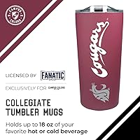 Vista 56 de Campus Colors Vaso de acero inoxidable de la NCAA perfecto para el día del partido, 18 onzas, doble pared, mantiene las bebidas perfectamente
