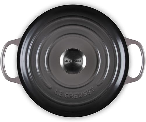 Miniatura 33 de Le Creuset 9 Qt. Signature Horno holandés redondo con pomo de acero inoxidable grabado Artichaut