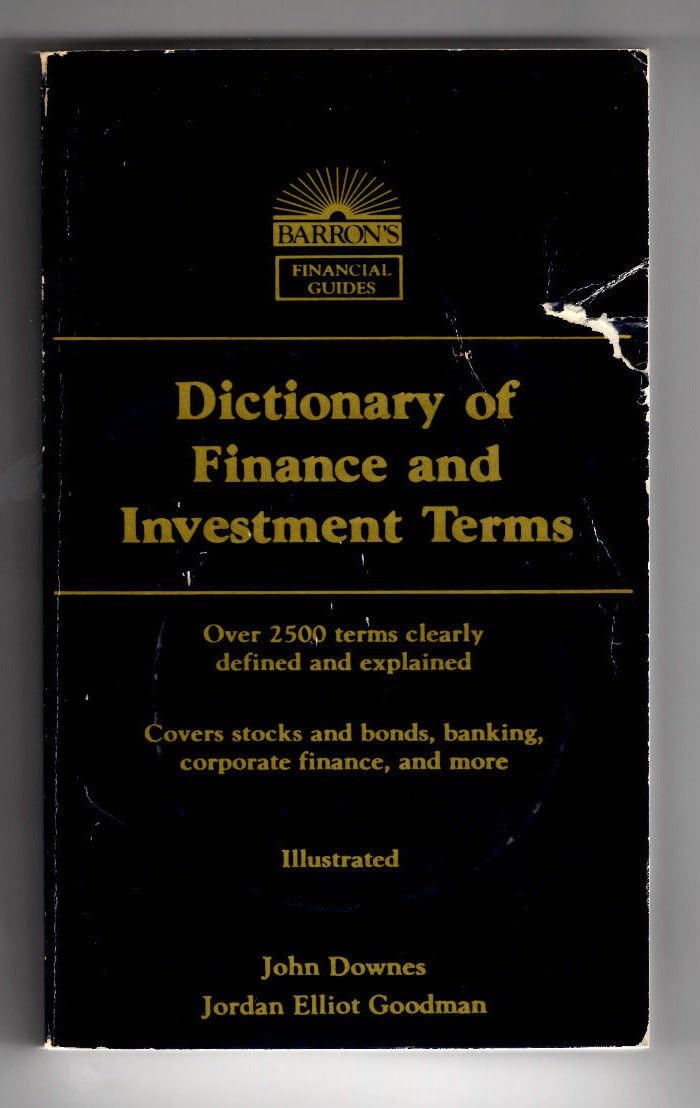 Dictionary of Finance and Investment Terms (Barron's Financial Guides)