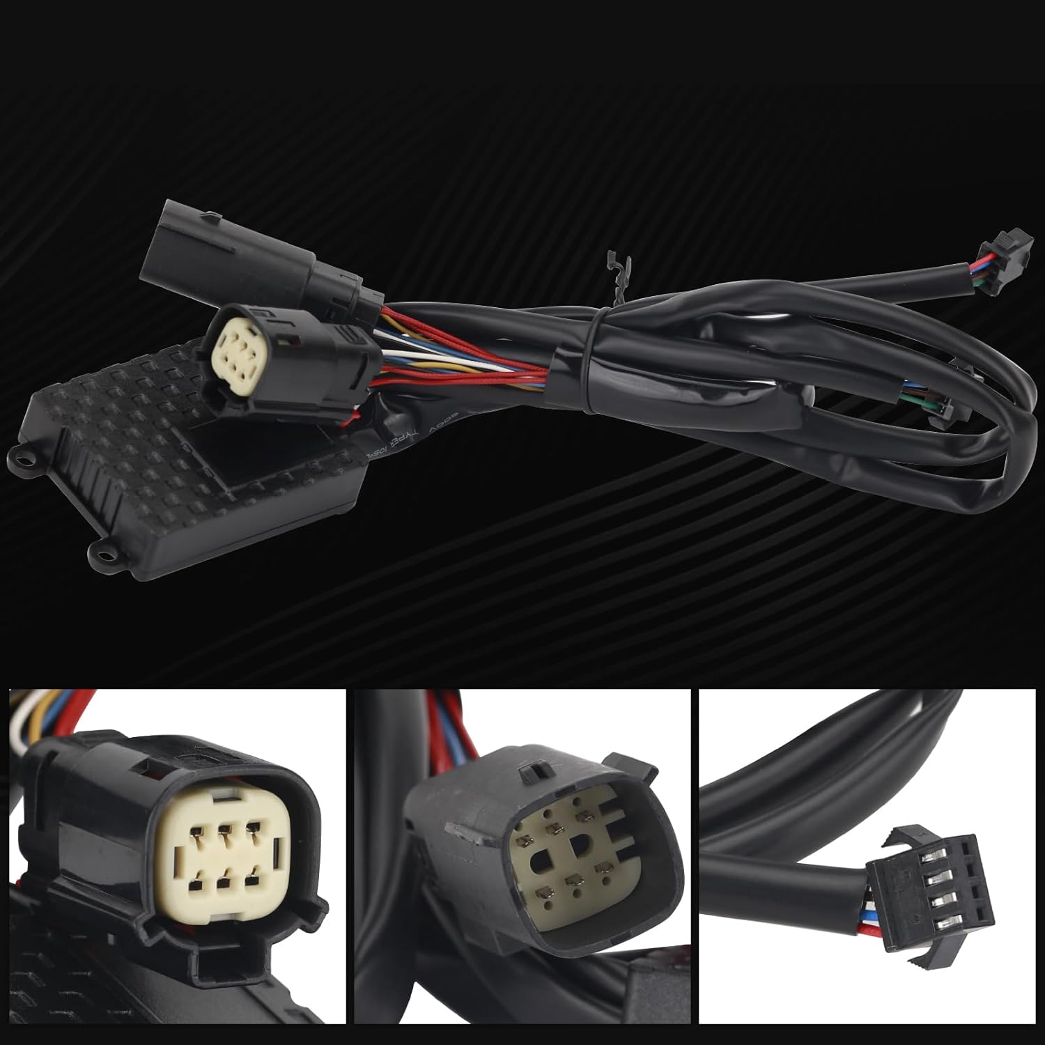 Motorcycle Rear Saddlebag Accent LED Light Fit for Harley，Plating Shell Four Line Red Light, Turn Signal, Brake Light，Daytime Running Light，Fit for FLHTCU/FLHTK/FLTRU 2014-2022 (Red)