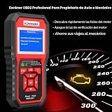 Escáner de código universal para auto OBDII KW850, lector de códigos para diagnóstico del motor del auto completo OBD2/EOBD, herramienta con función de control y escáner del motor para todos los autos OBDII y CAN desde 1996