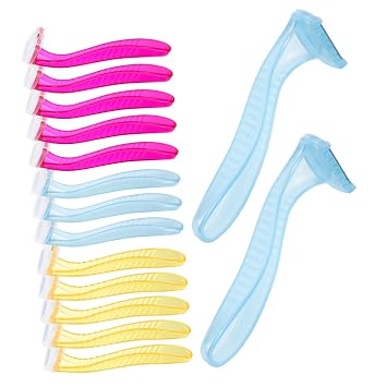 Vaguelly 15pcs Manual Body Hair Trimmers Body Shaver for Women for Legs Underarms Bikini Line Lightweight Precise Shaving