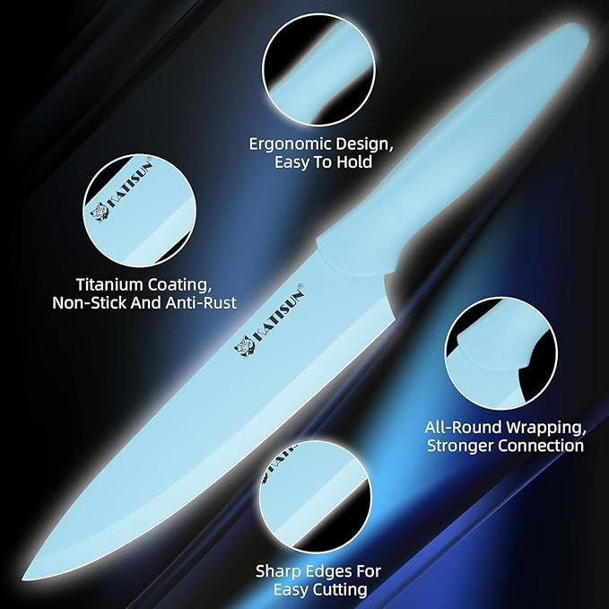 Set Cuchillos Cocina 7 Piezas Acero Inoxidable miniatura 5