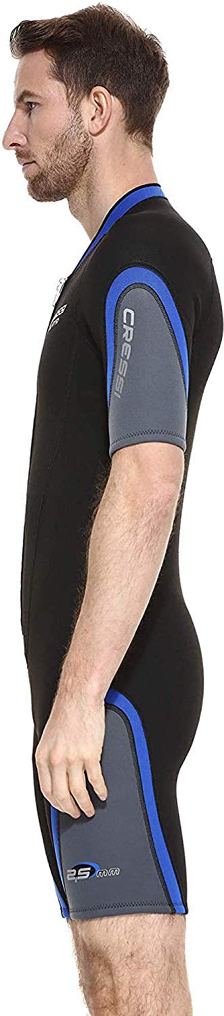 CRESSI Playa Man Wetsuit 2.5 mm, Muta Shorty in Neoprene High Stretch Uomo