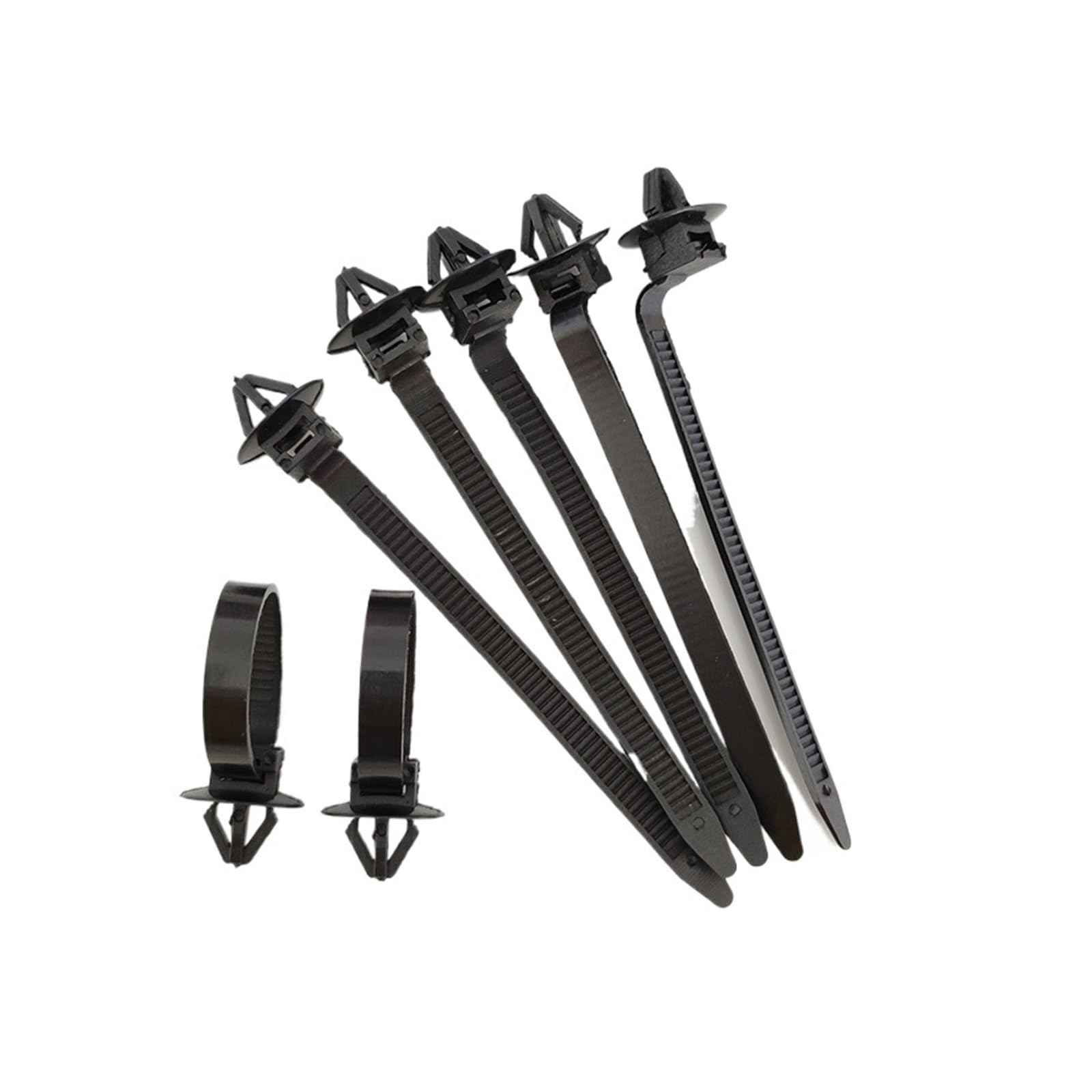 FDCSKINX 20Pcs Car Nylon Tie Wrap Cable Fastening Clips Compatible 2 Size 96 * 5mm Accessories