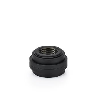 Thermal Grizzly - DeltaMate - Pass Through FF - Pass-Through Fitting - Black - CNC-machined brass - two G1/4" female threads - for case panels, PCI slot covers, etc. in water-cooling systems
