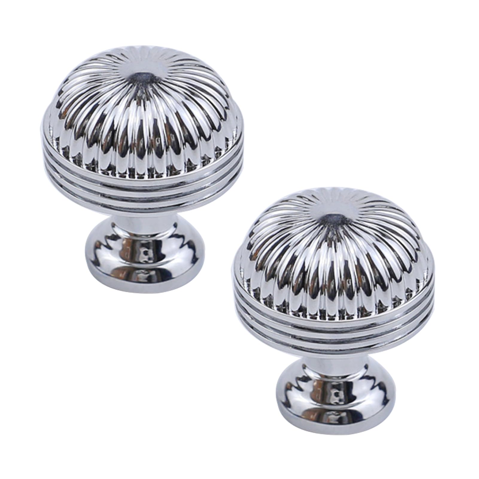 Dswzlqdxb Bright Silver 2 Pack Closet Handle Zinc Alloy Drawer Handles Children's Room Single-Hole Pull Furniture Cabinet Kitchen Knobs Door Levers For Cupboard Wardrobe (Bright Silver)
