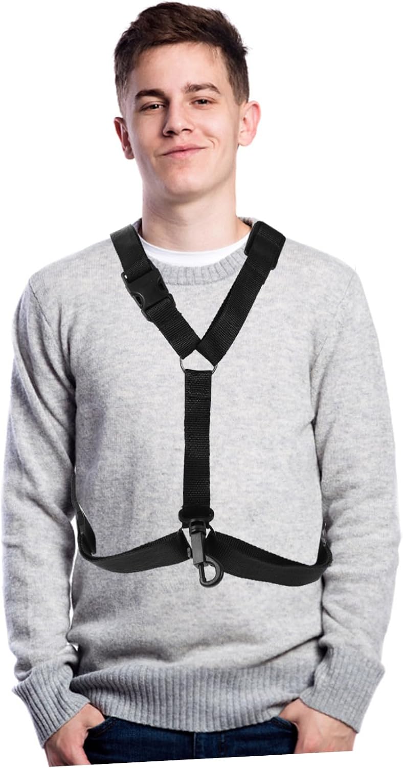 Hemoton Saxophone Harness Saxophone Shoulder Strap Saxophone Neck Strap Tenor Saxophone Strap Baritone Sax