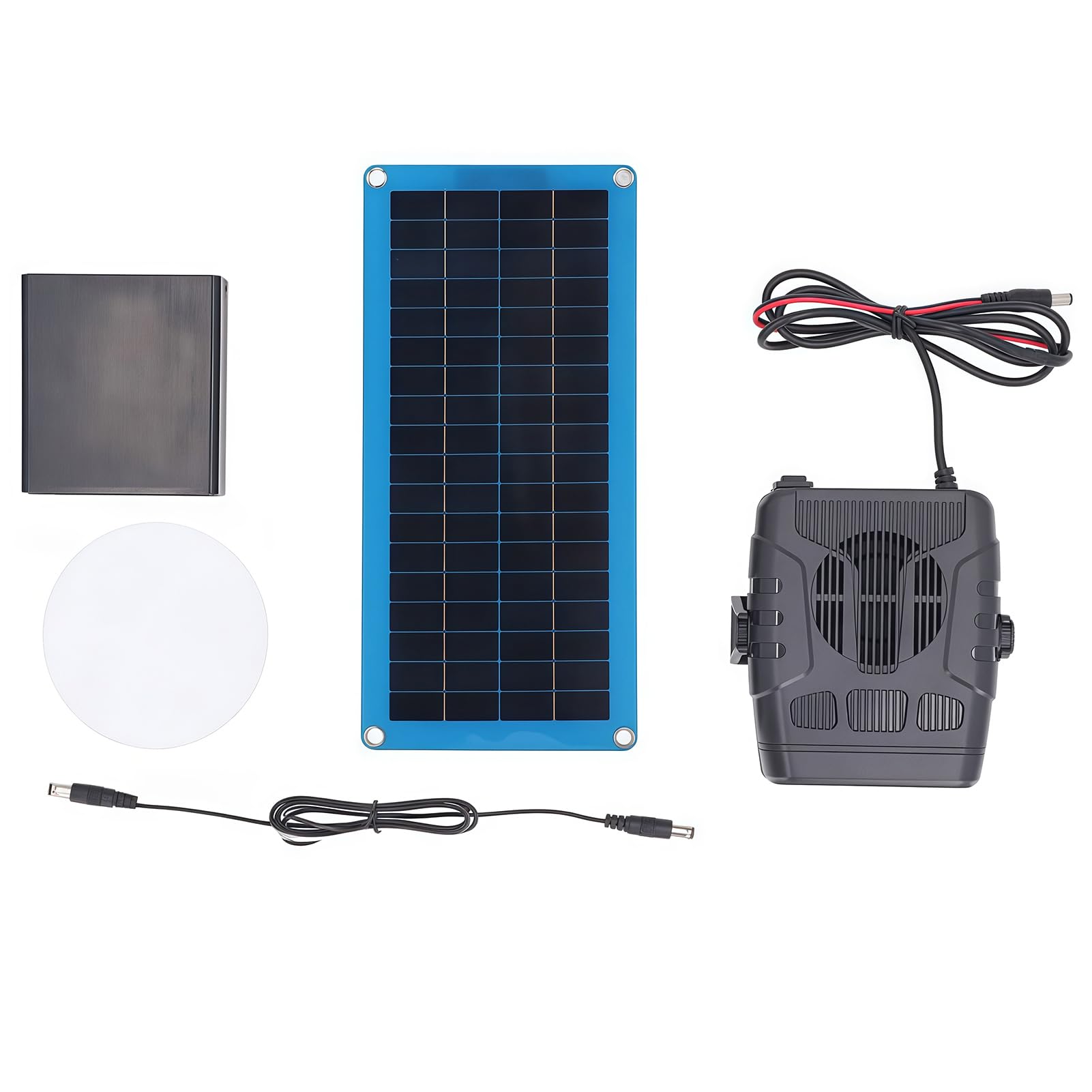 Unité de Chauffage Solaire Portable à Énergie Solaire pour Poulailler Serre Maison pour Animaux avec Protection Contre la Surchauffe pour Abri à Animaux Utilisation