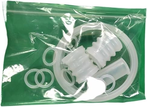 15+2Pcs Spare Parts,Compatible for VEVOR Ice Cream Maker Accessories Silicone Seal Rings Tubes Components,Compatible for YKF Soft Serve Machines Fittings
