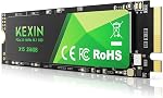 KEXIN SSD M.2 NVMe Internal SSD 256GB M.2 2280, PCIe Gen 3.0, up to 2800 MB/s Read, 2300 MB/s Write, Internal Solid State Drive Compatible with Laptop,PC,Gaming Black, 256GB