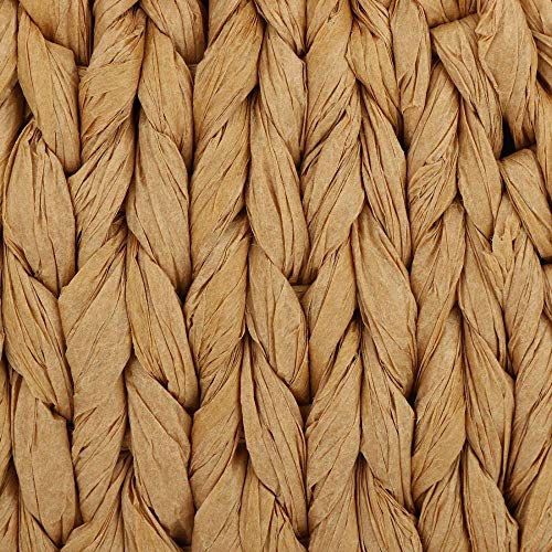 Women\'s Rattan Tote Handbag Summer Beach Wattled Top Handle Bag Handwoven Bag Shopper Basket - Thumbnail 5