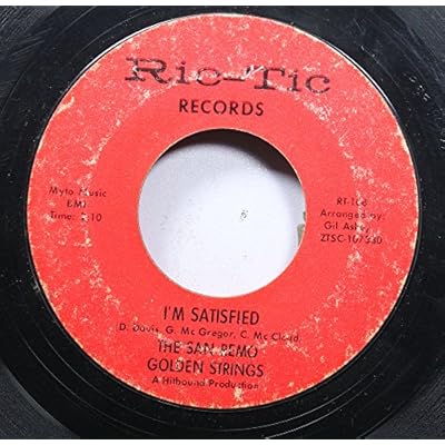 the san remo golden strings 45 RPM I'm satisfied / blueberry hill
