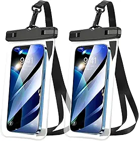 Kit 2 Capas Para Celular Universal A Prova D'Água Impermeável Até 6.5 Polegadas Ideal para Chuva Premium