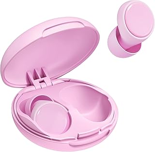 Ear Plugs for Sleeping 45dB Noise Cancelling Ear Plugs for Concerts, Focus, Travel, Work Silicone Hearing Protection Earplugs with 8 Ear Tips Reusable Noise Reduction Ear Plug with Storage Case Pink