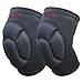 Ueasy Knee pad Breathable Knee Support Crashproof Antislip Leg Knee Sleeve Protective Pad One Pair (Black)