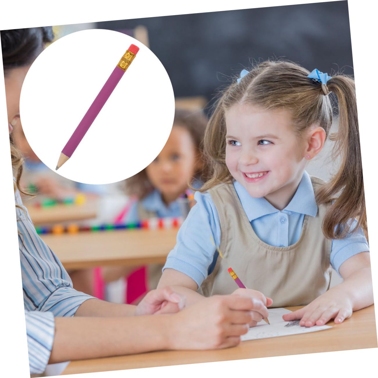 STOBOK 144 Pezzi Matite Corte in Legno Hb per Studenti e Docenti, Penne da Scrittura e Matite per Disegnare Decorazioni Scuola, Comode da Impugnare e Resistenti