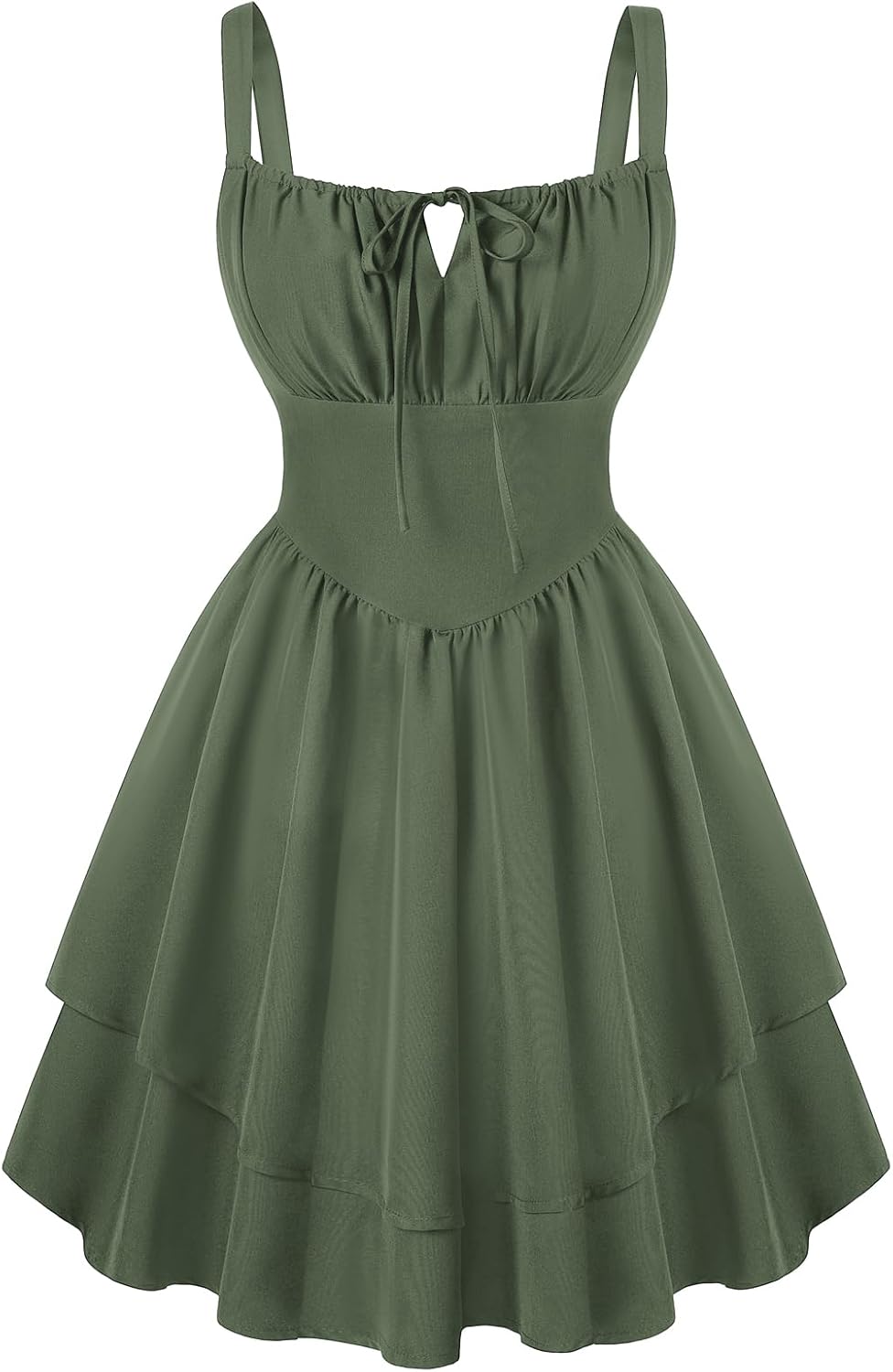 SCARLET DARKNESS Corset Mini Dress for Women Teens 2026 Summer Ruffle Sundress Graduation Homecoming Dresses